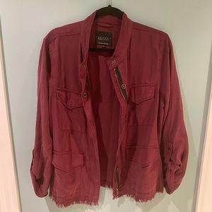 Sanctuary M maroon jacket like new